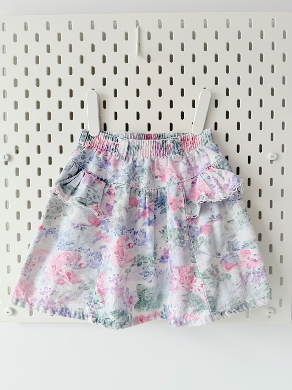 Vintage 5T skirt in soft florals denim SEARS Kids